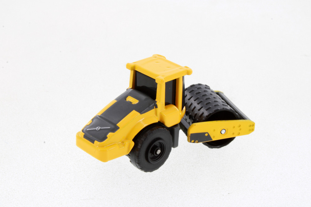 Mini Work Machines Volvo SD160B Soil Compactor w/Padfoot Roller, Yellow - Maisto 11364 - 3" Scale Diecast Model Toy Car