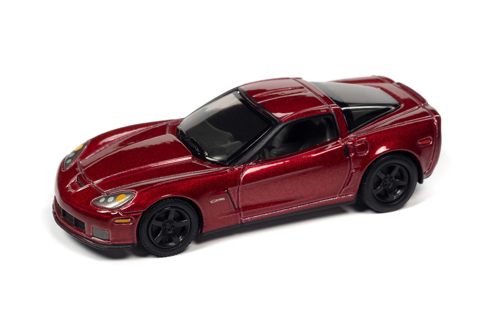 2012 Chevy Corvette Z06, Crystal Red Metallic - Johnny Lightning JLCG029/48A - 1/64 Scale Diecast Model Toy Car