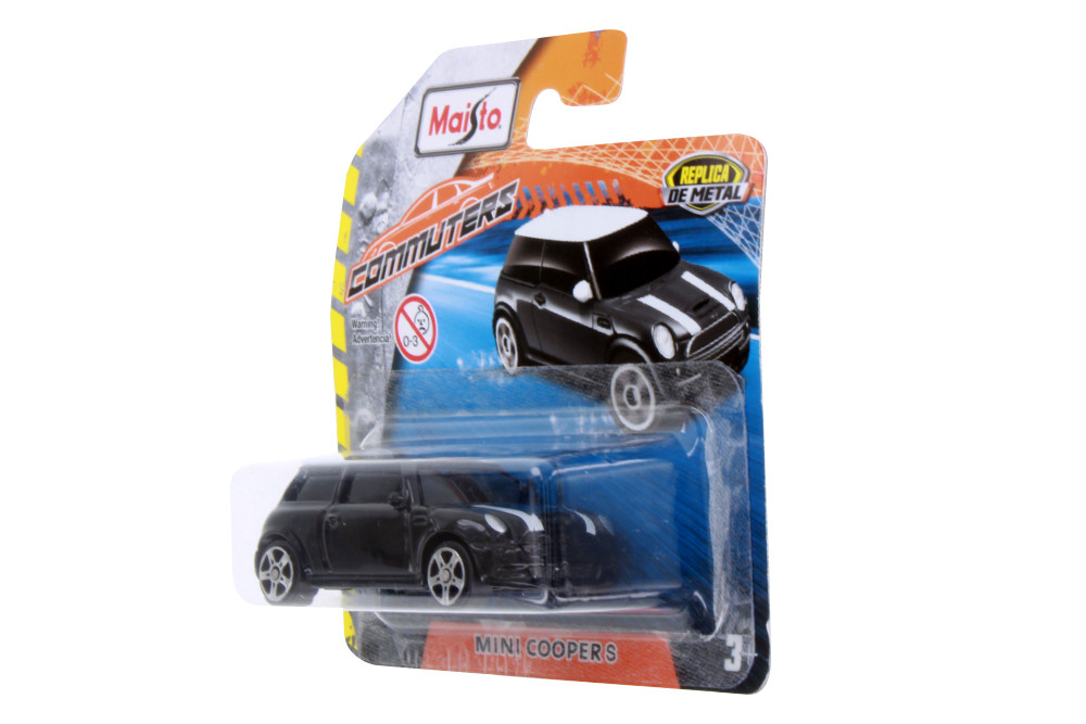 Commuters Mini Cooper S, Black - Maisto 15079 - 1/64 Scale Diecast