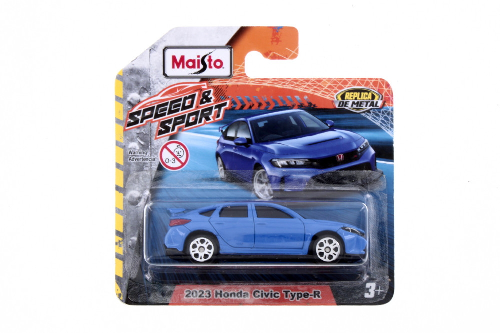 Speed Sport 2023 Honda Civic Type-R, Blue Maisto 15079 1/64