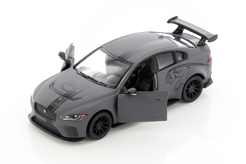 Box of 12 Jaguar XE SV Project 8 Hardtop w/Decals, ASSTD - Kinsmart 5416DF - 1/38 Scale Diecast Model Toy Cars