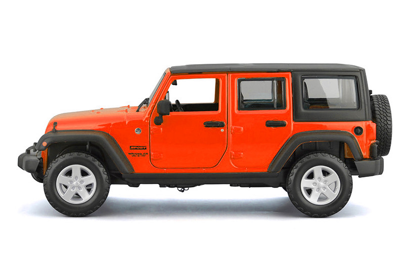 2015 Jeep Wrangler Unlimited, Orange w/Black Roof - Maisto 38268OR