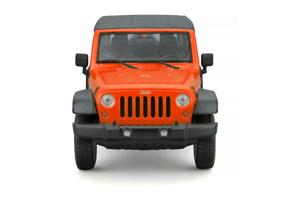 【未開封】Jeep® Wrangler ぬいぐるみ 2015 Jeep Wrangler Unlimited, Orange w/Black Roof - Maisto 38268OR