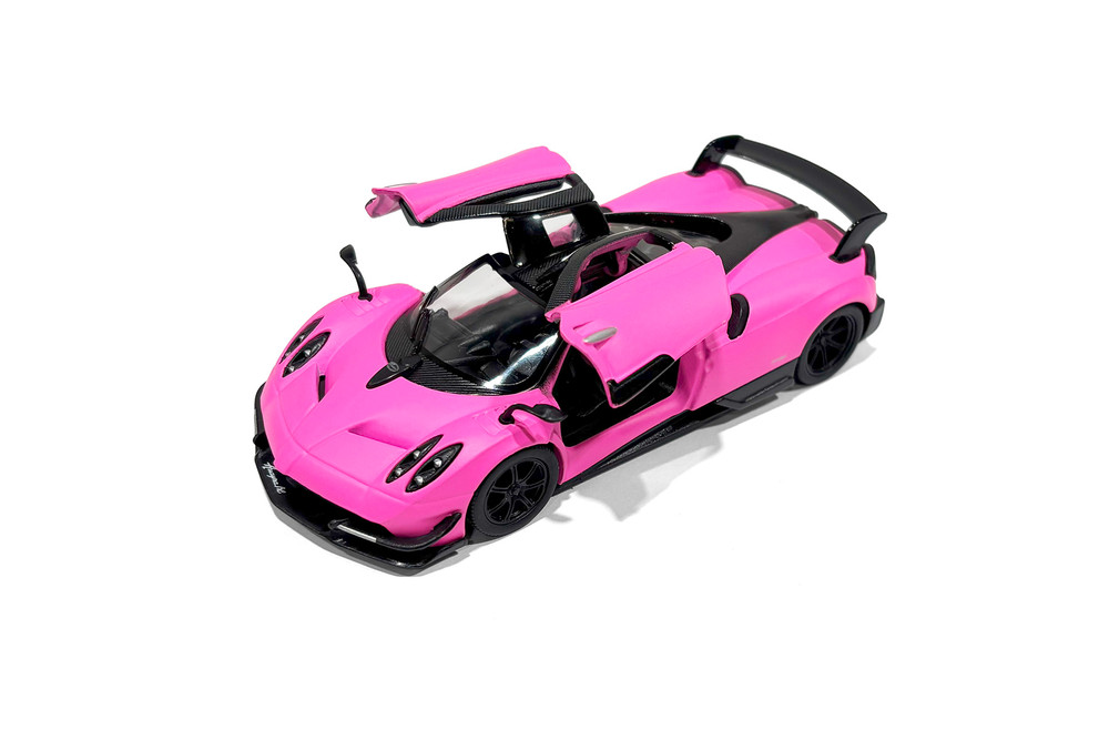 Box of 12 2016 Pagani Huayra BC Hard Top, Pink - Kinsmart