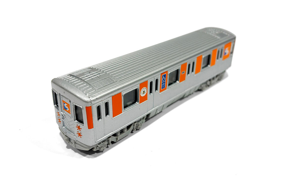 Box of 12 Septa Metro Subway, Gray - Showcasts 2233D-SEPTA - 7" Scale Diecast Model Toy Trains