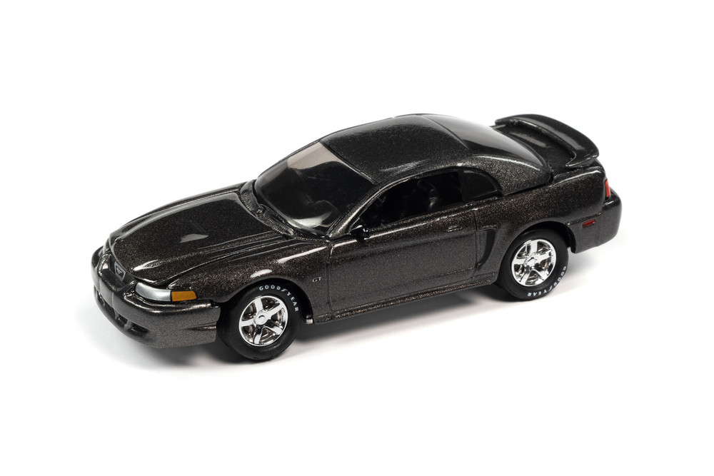 2003 Ford Mustang, Mineral Gray Metallic - Johnny Lightning JLCG026/48A - 1/64 Scale Diecast Model Toy Car