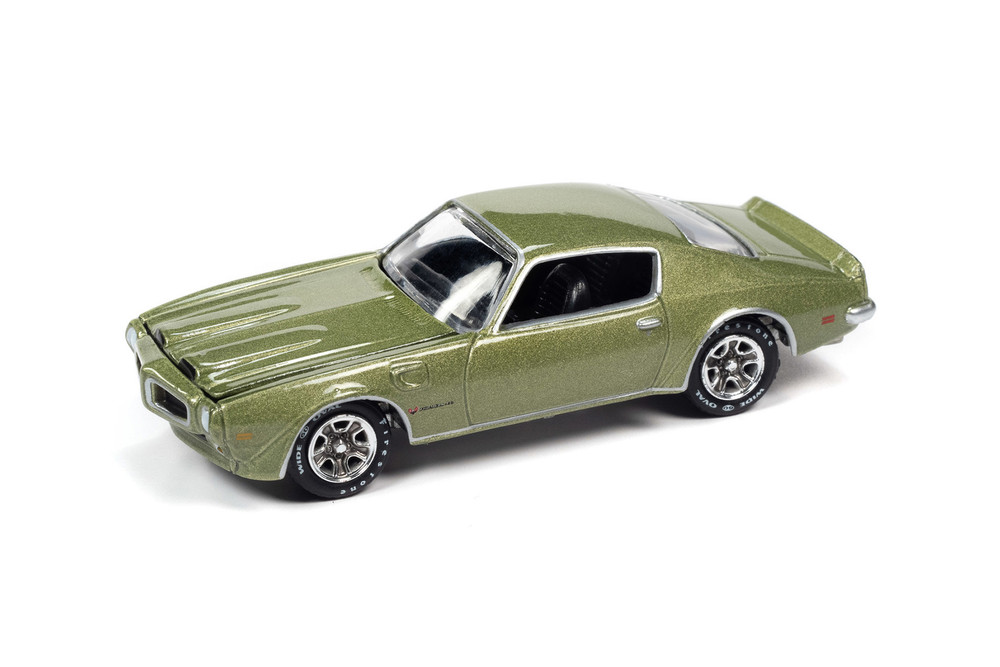 1972 Pontiac Firebird Formula, Springfield Green Poly - Johnny Lightning JLCG026/48A - 1/64 Scale Diecast Model Toy Car