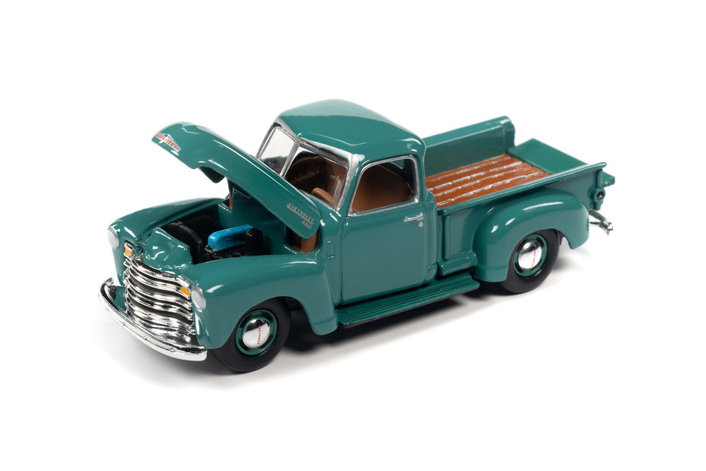1950 Chevy 3100 Pickup Truck, Seacrest Green - Johnny Lightning
