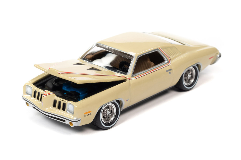 1973 Pontiac Grand Am, Mesa Tan - Johnny Lightning JLMC028/48B - 1/64 Scale Diecast Model Toy Car