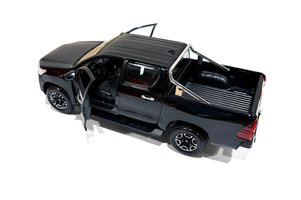 Toyota Hilux Double Cab Pickup Truck, Black - Showcasts 37920 - 1
