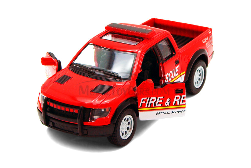 2013 Ford F-150 SVT Raptor SuperCrew w/Sunroof - Fire Rescue, Red - 5365DPR/R, 1/46 Scale Model Car
