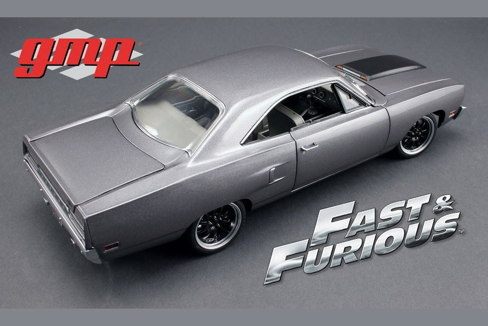 1970 Plymouth Road Runner The Hammer The Fast & Furious Tokyo Drift Movie,  Silver w/Black - Greenlight 18857 - 1/18 Scale Diecast Model Toy Car