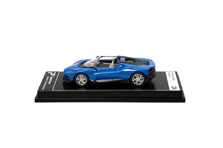 Box of 36 Bugatti Mistral, French Racing Blue - Kinsmart H24 - 1/64 Scale Diecast Model Toy Cars