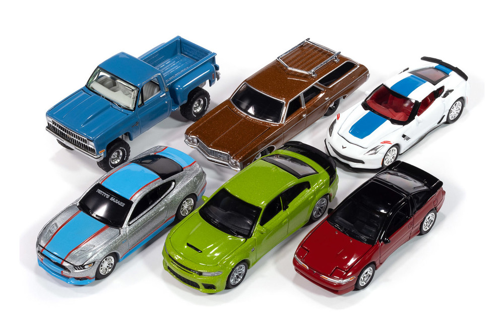 2024 Release 3 Set A Box of 6, ASSTD - Auto World AW64452/48A - 1