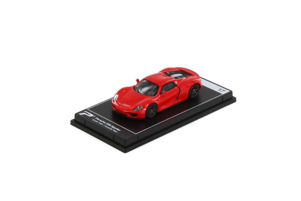 Box of 36 Porsche 918 Spyder, Guards Red - Kinsmart H17 - 1/64