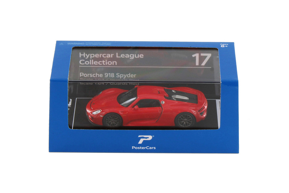 Box of 36 Porsche 918 Spyder, Guards Red - Kinsmart H17 - 1/64