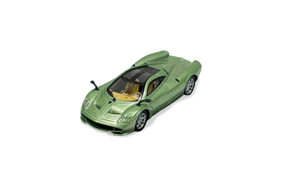 Box of 36 Pagani Huayra Codalunga, Verde Venezia Green - Kinsmart