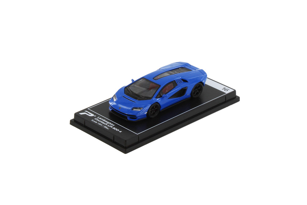 Box of 36 Lamborghini Countach LPI 800-4, Blue - Kinsmart H16 - 1/64 Scale Diecast Model Toy Cars