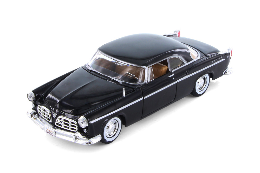 1955 Chrysler C300 Hardtop, Black - Showcasts 77302BK - 1/24 Scale Diecast Model Toy Car