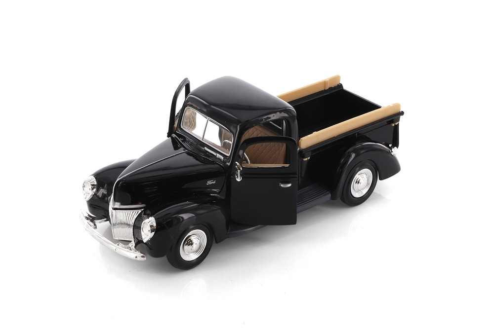 1940 Ford Pickup Truck, Black - Showcasts 77234BK - 1/24 Scale Diecast Model Toy Car
