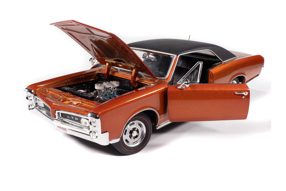1966 Pontiac GTO Magazine Cover Car (July 2024), Copper Blaze - Auto World AMM1346 - 1/18 Scale Diecast Model Toy Car