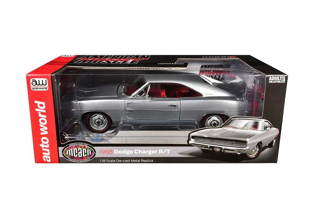 1968 Dodge Charger R/T Hardtop (MCACN), Silver - Auto World