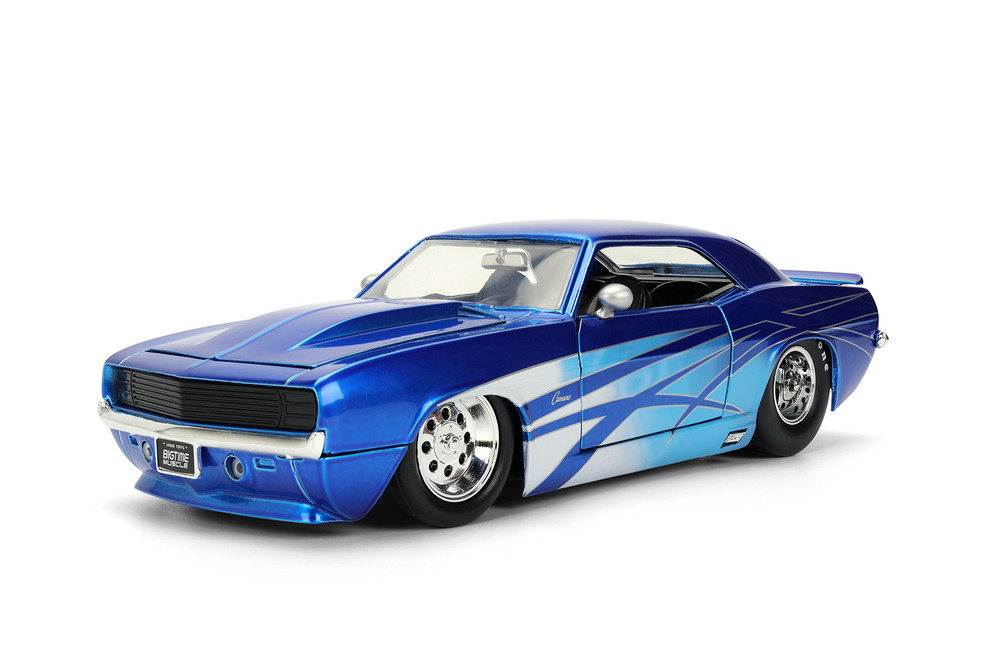 1969 Chevy Camaro, Candy Blue - Jada Toys 36461 - 1/24 Scale Diecast Model Toy Car
