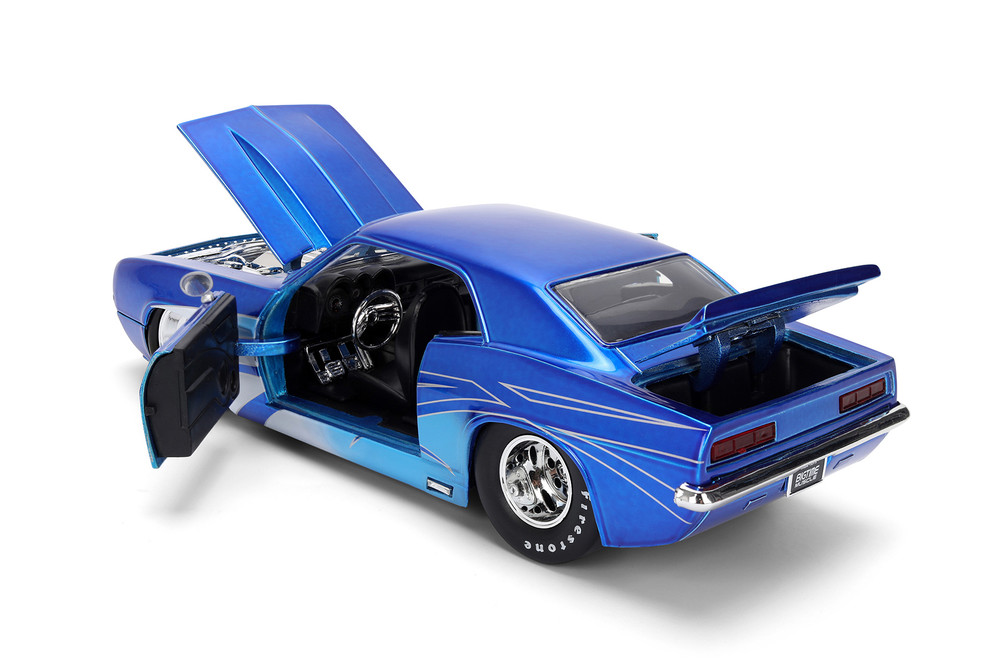 1969 Chevy Camaro, Candy Blue - Jada Toys 36461 - 1/24 Scale