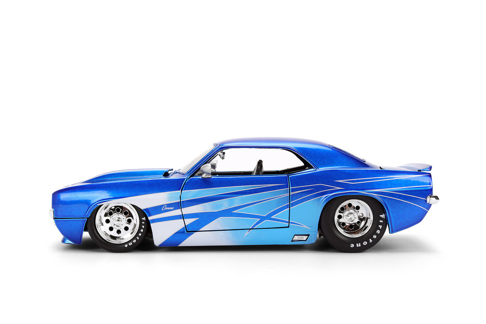 1969 Chevy Camaro, Candy Blue - Jada Toys 36461 - 1/24 Scale