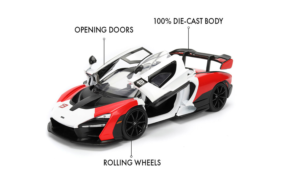 McLaren Senna Hardtop, Red/White/Black - Jada Toys 36370 - 1/24