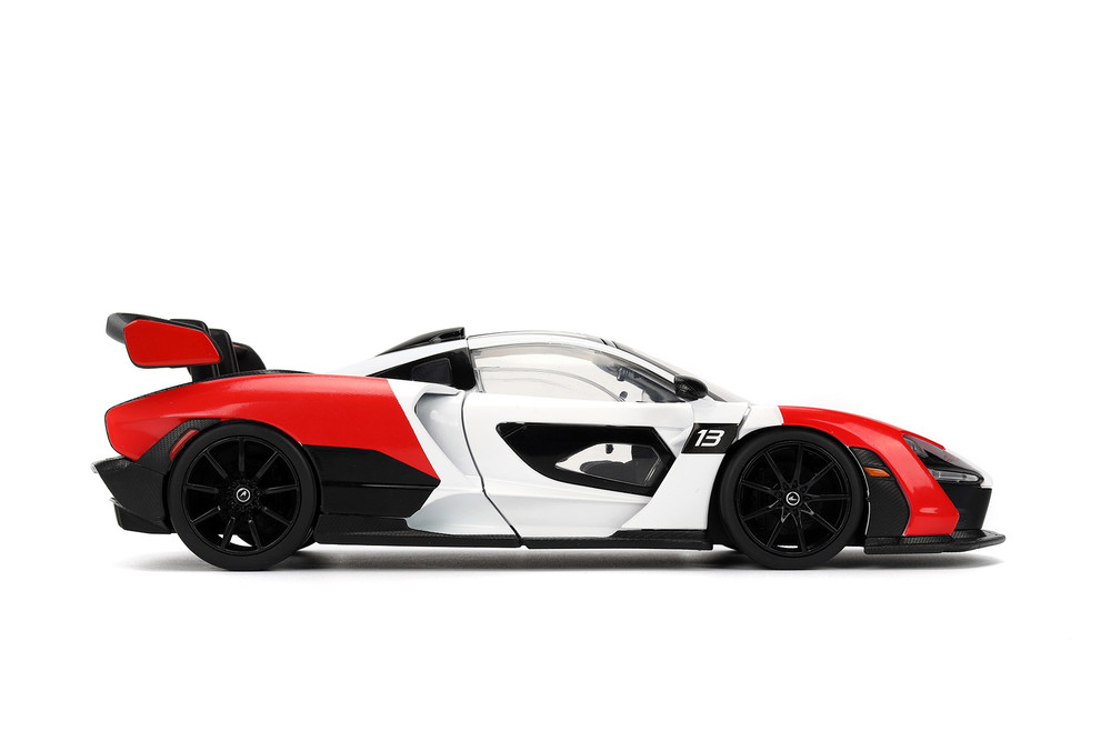 McLaren Senna Hardtop, Red/White/Black - Jada Toys 36370 - 1/24 Scale Diecast Model Toy Car