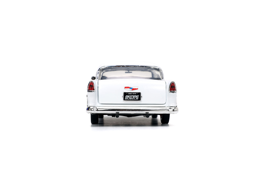 1955 Chevy Bel Air Hardtop, Matte Black/White - Jada Toys 33546