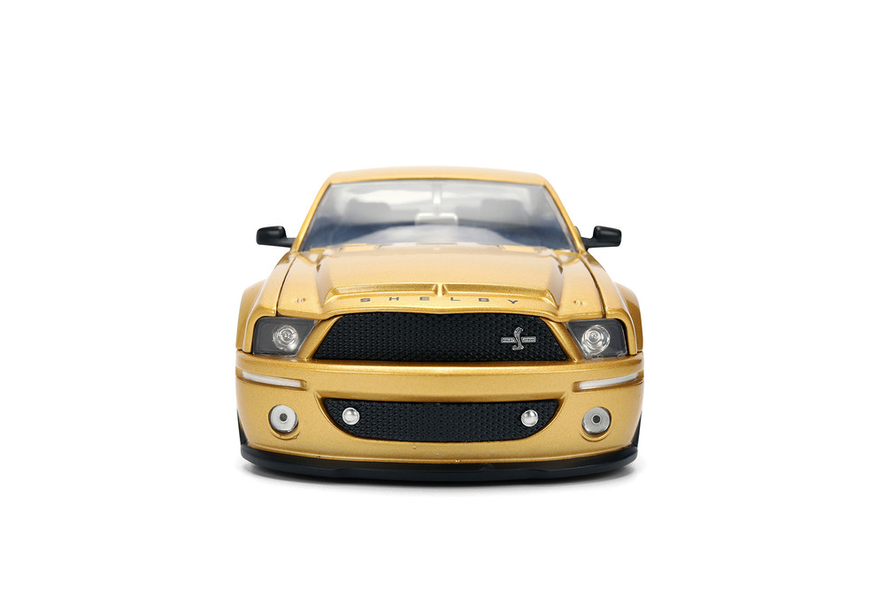 2008 Ford Mustang Shelby GT-500KR, Gold/Black - Jada Toys 36462