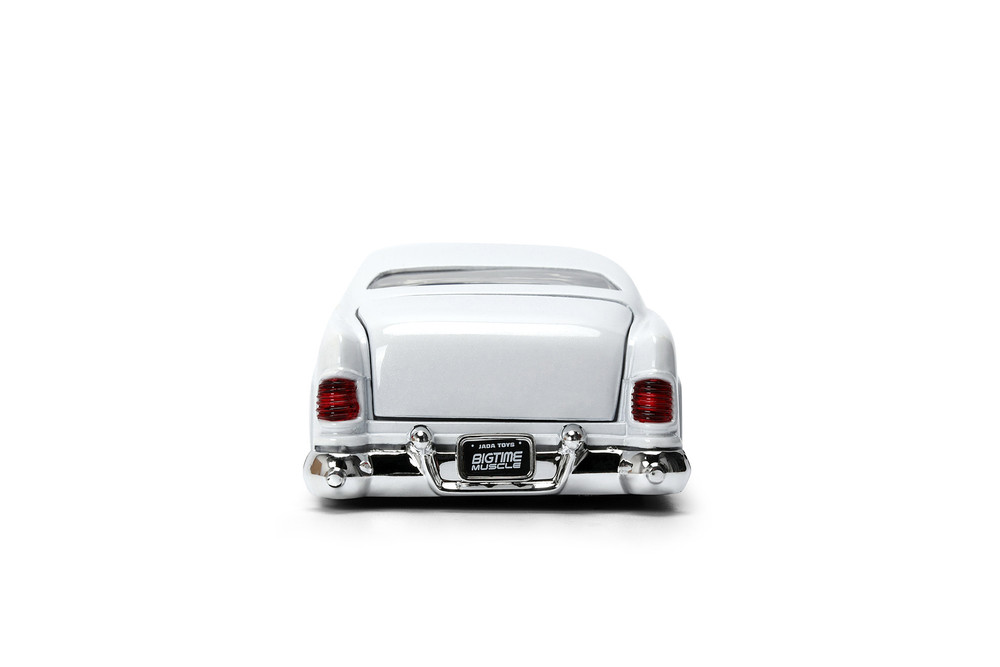1951 Mercury Coupe, White w/Gold Flames - Jada Toys 36452 - 1/24