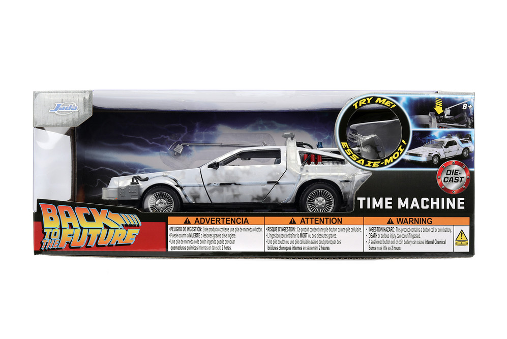 DeLorean Time Machine w/Lights Frost Version, Back to the Future Part I ...