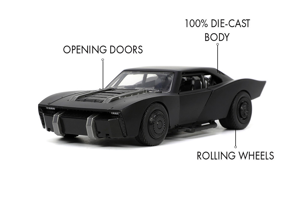 アメコミ THE BATMAN BATMOBILE 2022 DC Comics The Batman Batmobile, Black - Jada Toys 32733 - 1