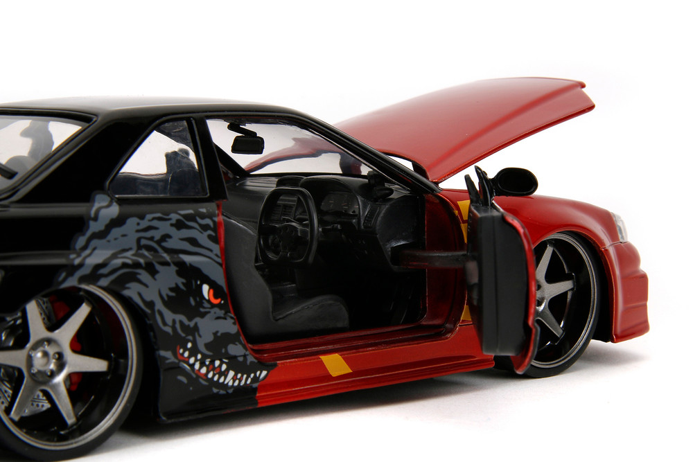 Godzilla VS Mechagodzilla Nissan Skyline GT-R 2-Pack - Jada Toys 35133-36707 - 1/24 Scale Diecast Model Toy Cars