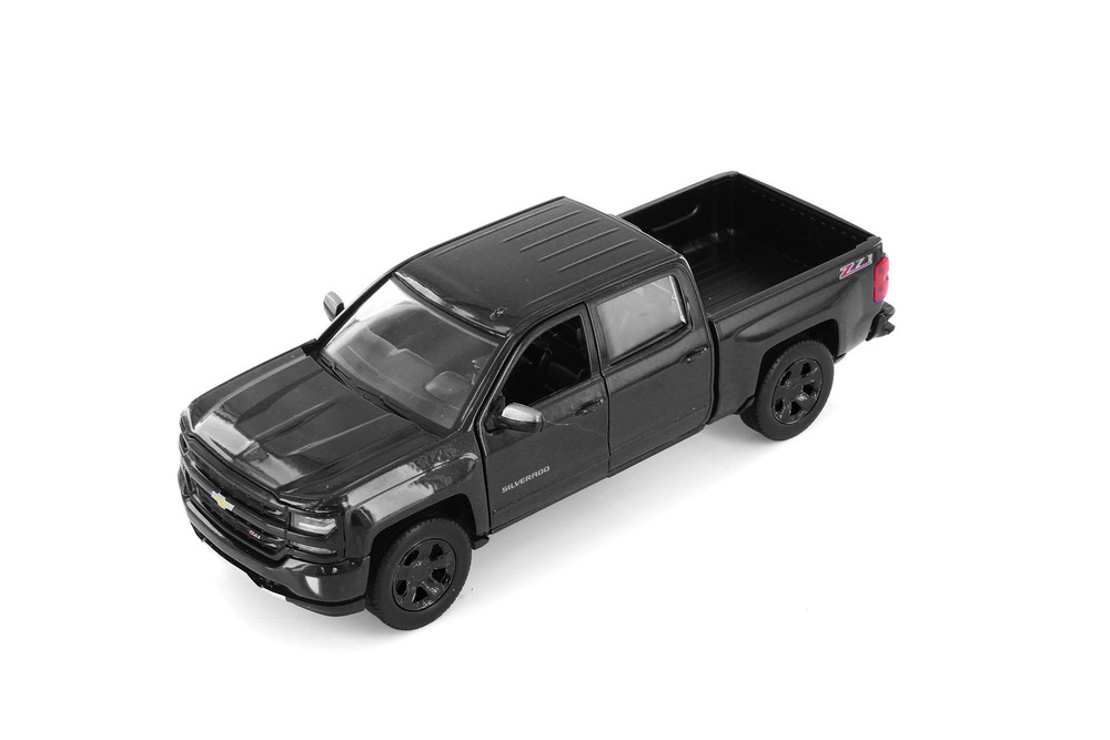 2017 Chevy Silverado 1500 LT Z71 Crew Cab Truck, Black - Showcasts 71348BK - 1/27 Scale Diecast Model Toy Car