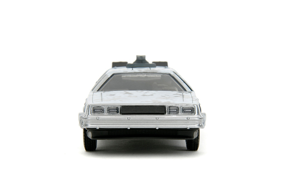 DeLorean DMC w/DR. E. Brown's Enterprise Truck 40th Anniversary Packaging - Jada Toys 36848 - 1/32 Scale Diecast Model Toy Car