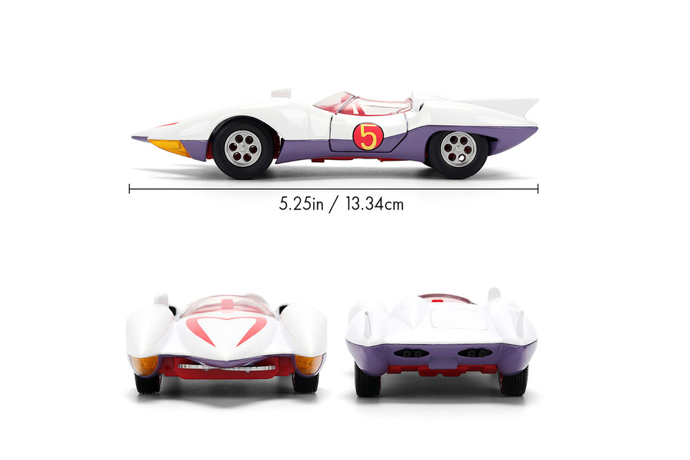 Mach 5 Speed Racer, White - Jada Toys 35882 - 1/32 Scale Diecast