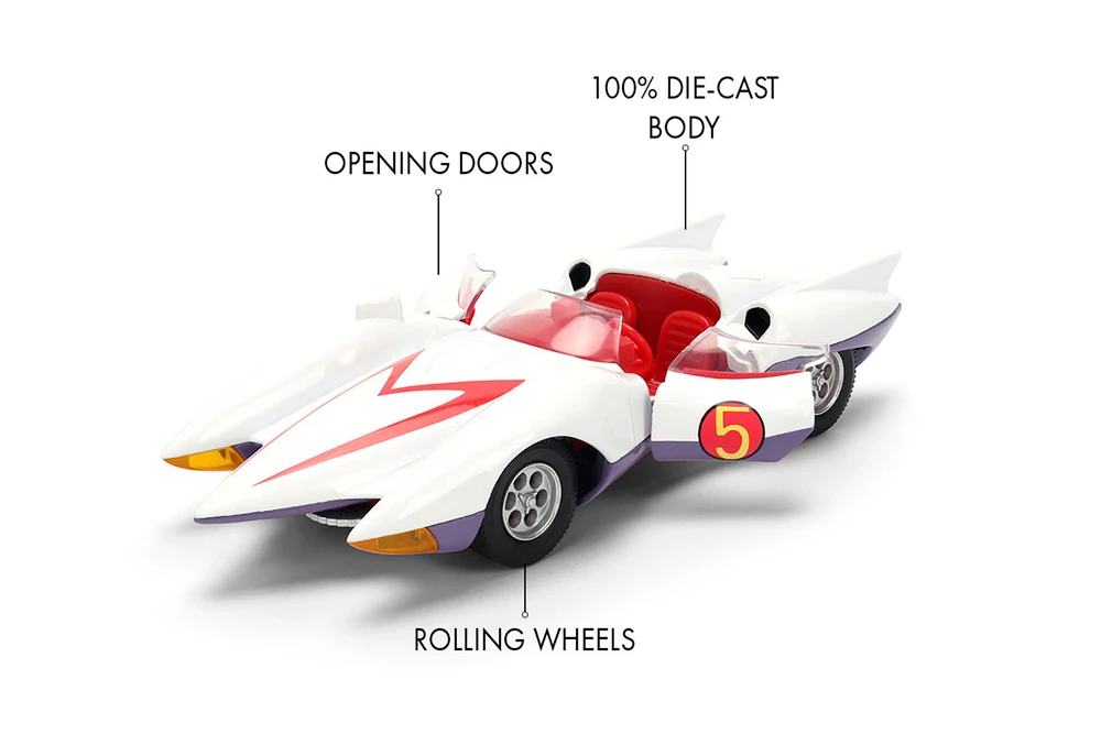 Mach 5 Speed Racer, White - Jada Toys 35882 - 1/32 Scale Diecast Model Toy Car