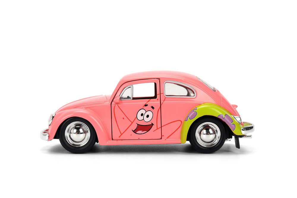 Patrick Star 1959 Volkswagen Beetle, Spongebob Squarepants - Jada Toys 35479 - 1/32 Scale Diecast Model Toy Car