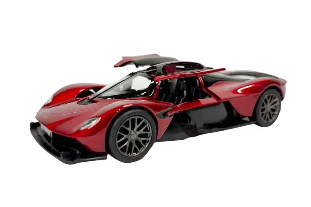 Aston Martin Valkyrie Hardtop, Red - Kinsmart 5470D - 1/36 Scale Diecast Model Toy Car