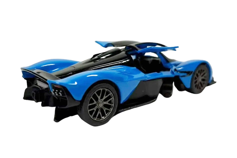 Aston Martin Valkyrie Hardtop, Blue - Kinsmart 5470D - 1/36 Scale Diecast Model Toy Car
