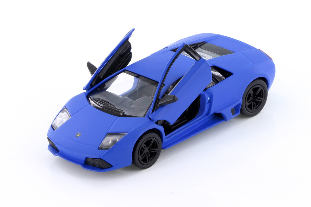 Lamborghini Murcielago LP640, Matte Blue - Kinsmart 5370/1D - 1/36 Scale Diecast Model Toy Car