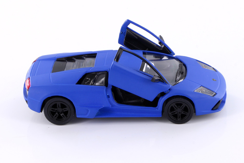 Lamborghini Murcielago LP640, Matte Blue - Kinsmart 5370/1D - 1/36 Scale Diecast Model Toy Car