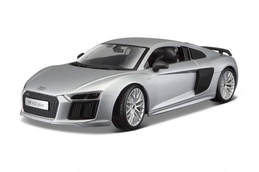 Audi R8 V10, Silver - Maisto 36213SV - 1/18 Scale Diecast