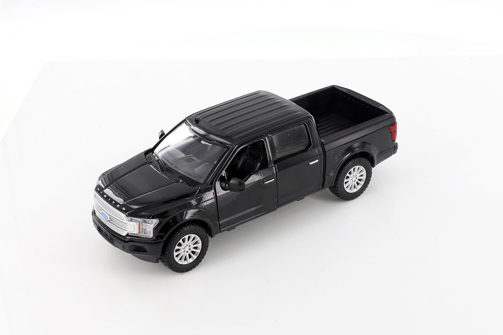 2019 Ford F-150 Limited Crew Cab Pickup Truck, Black - Showcasts 71364D - 1/27 Scale Diecast Model Toy Car