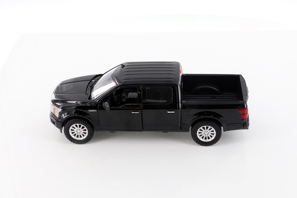 2019 Ford F-150 Limited Crew Cab Pickup Truck, Black - Showcasts 71364D - 1/27 Scale Diecast Model Toy Car