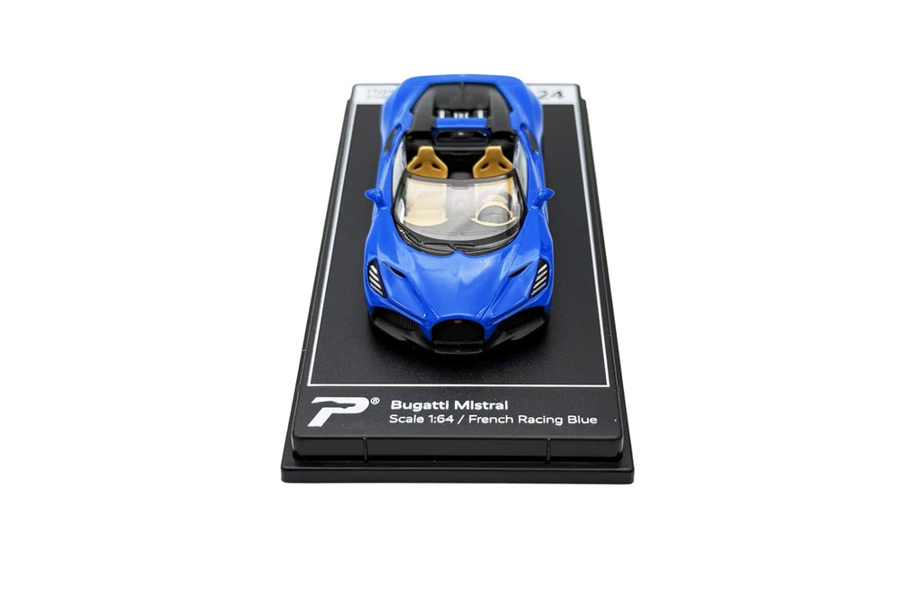 Bugatti Mistral, French Racing Blue - Kinsmart H24 - 1/64 Scale Diecast Model Toy Car